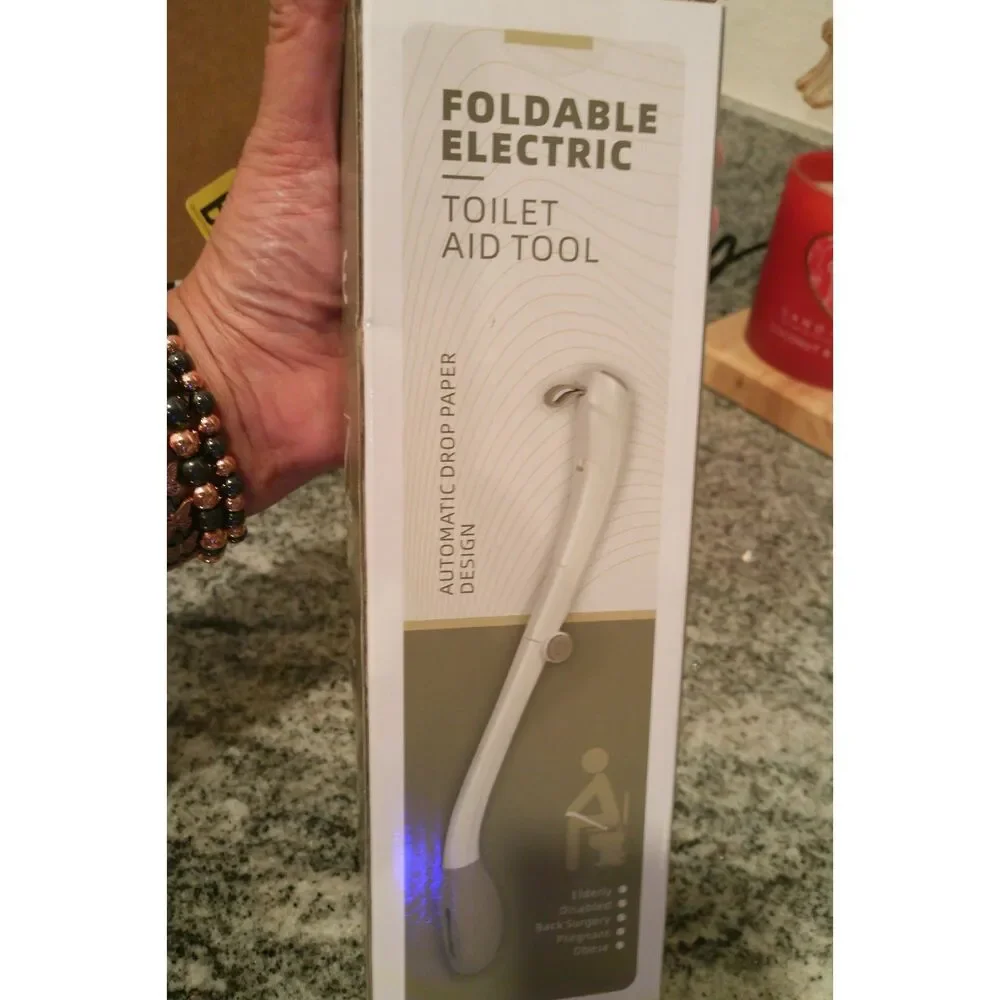 NEW Electric Foldable Toilet Tissue Tool 16.5
